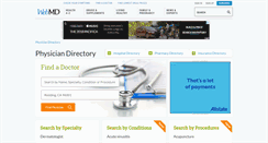 Desktop Screenshot of doctor.webmd.com